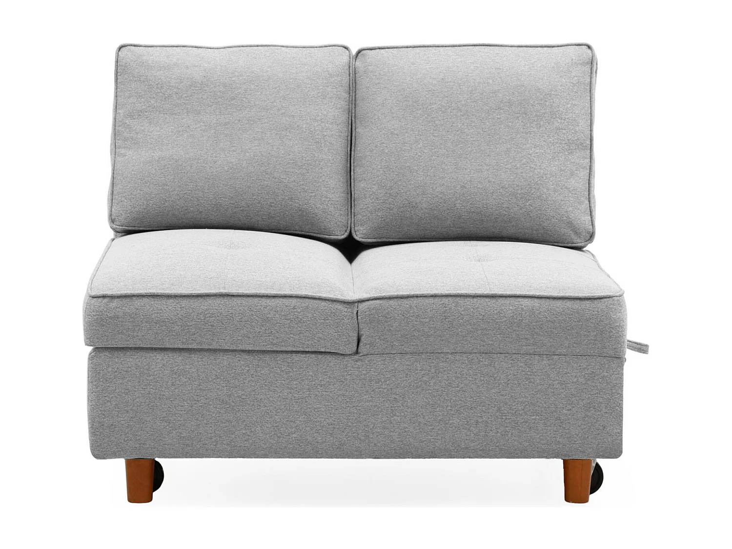 Banquette 2 places convertible Zinez Tissu Gris