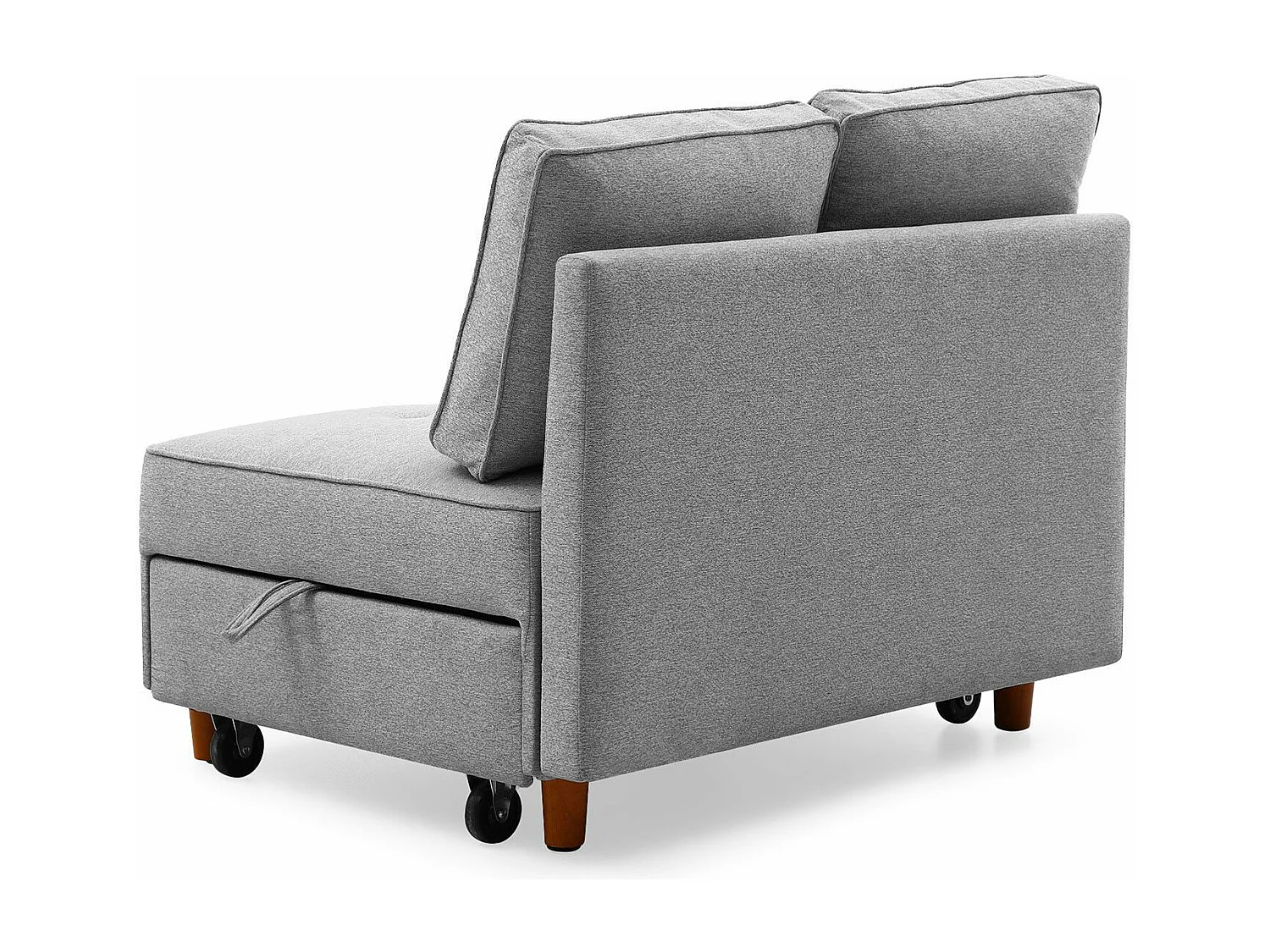 Banquette 2 places convertible Zinez Tissu Gris