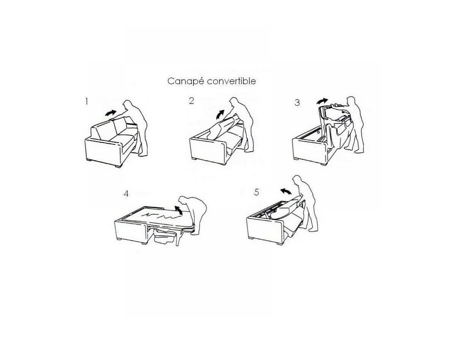 Canapé lit 2-3 places CHESTERFIELD Convertible Express 120cm microfibre Vintage