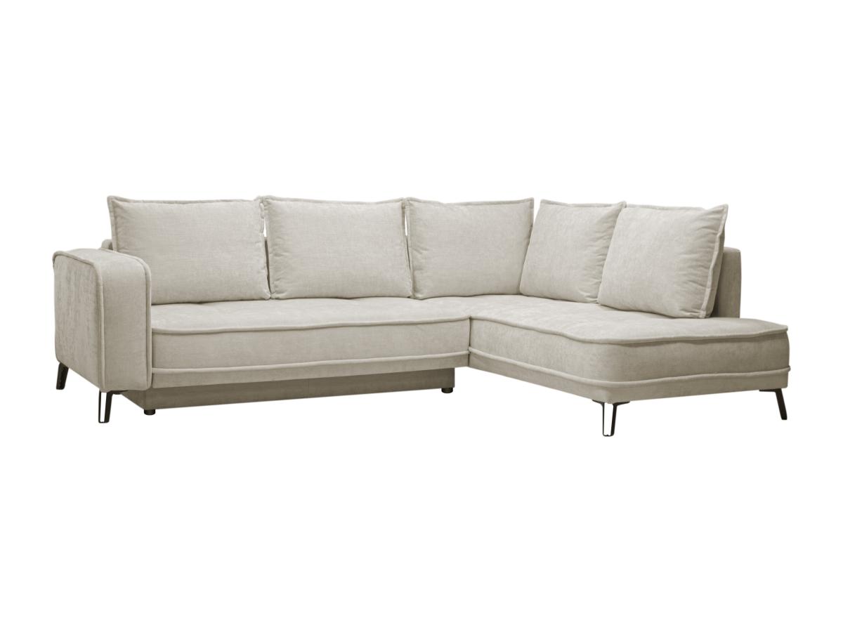 Ecksofa mit Schlaffunktion - Ecke rechts - Stoff - Beige - BALCORIA von Mai günstig online kaufen