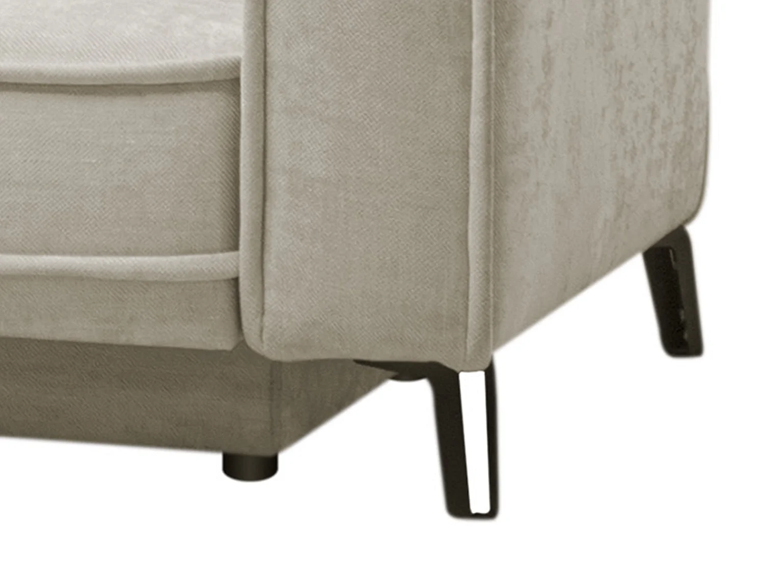 Vänstervänd bäddsoffa i beige tyg BALCORIA från Maison Céphy