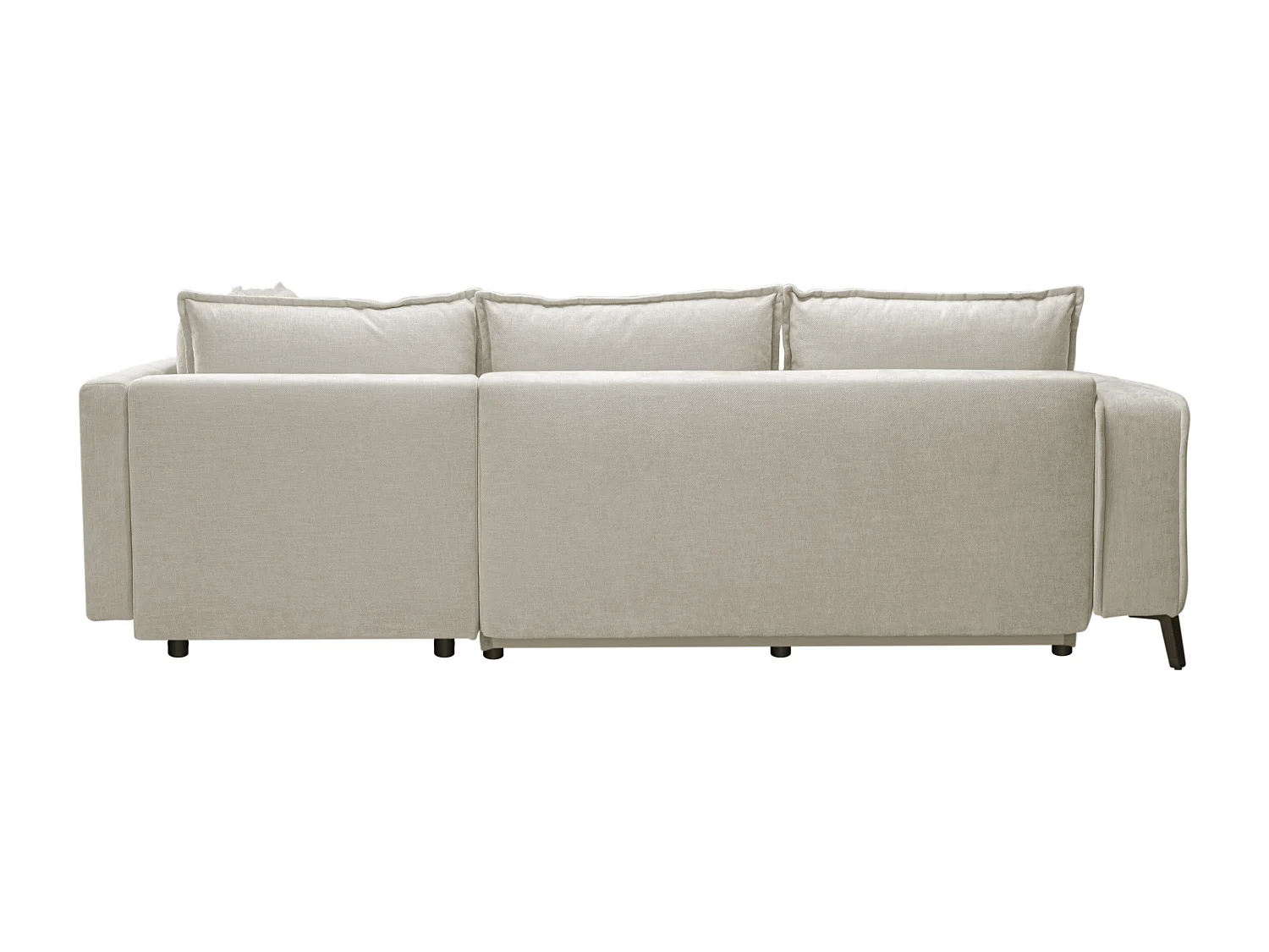 Vänstervänd bäddsoffa i beige tyg BALCORIA från Maison Céphy