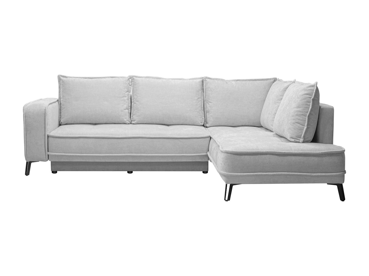 Højrevendt hjørnesovessofa i lysegråt stof BALCORIA fra Maison Céphy