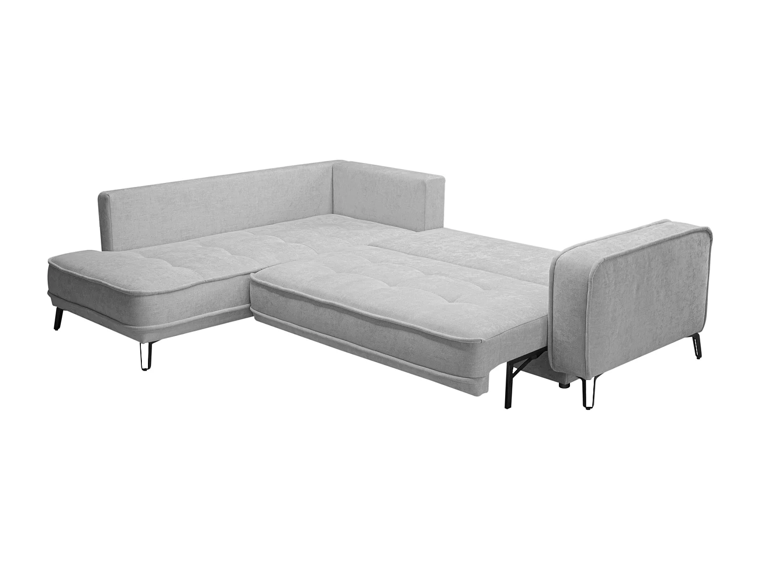 Divano letto angolo a sinistra in Tessuto Grigio - BALCORIA della Maison Céphy