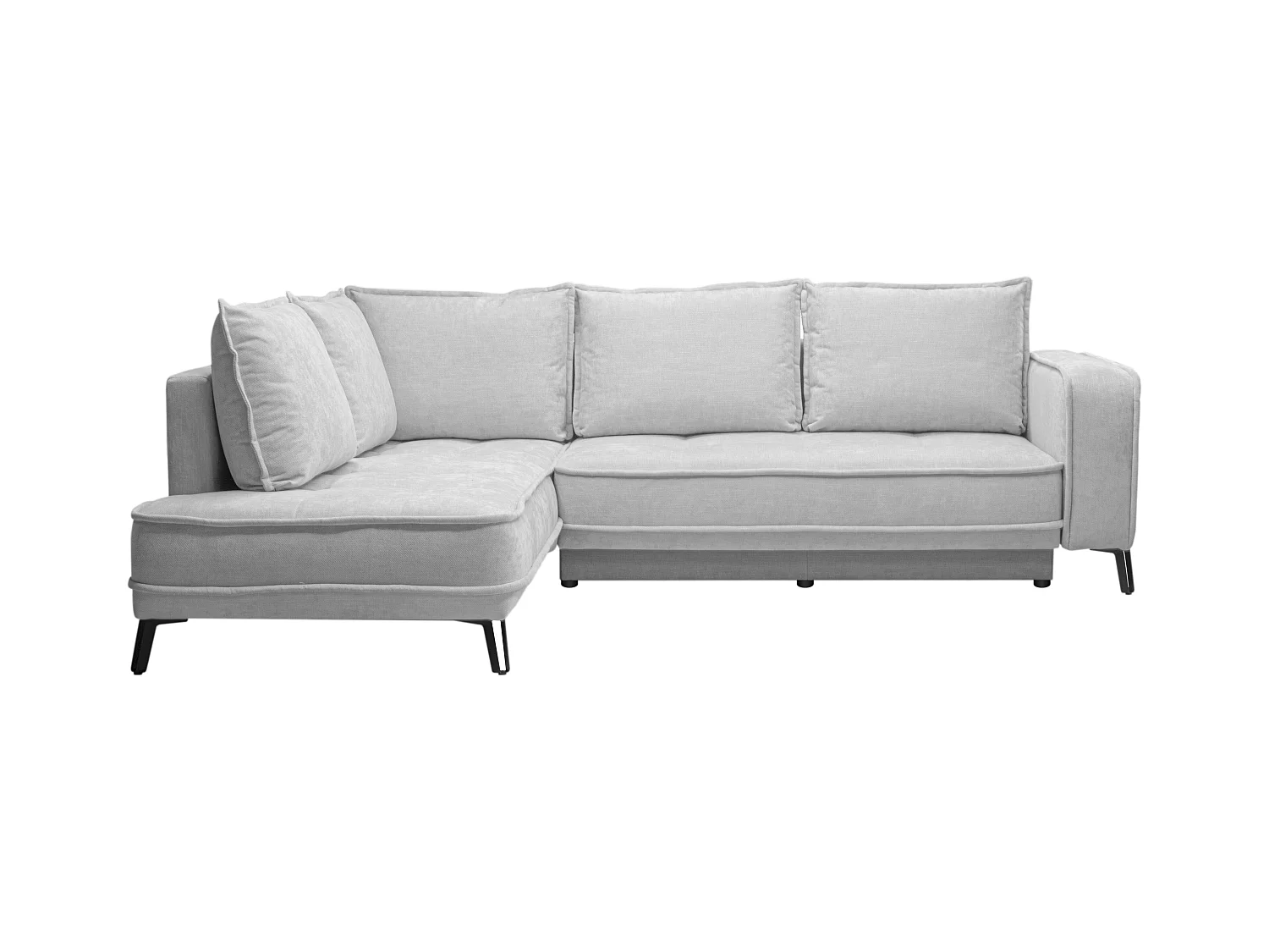 Divano letto angolo a sinistra in Tessuto Grigio - BALCORIA della Maison Céphy