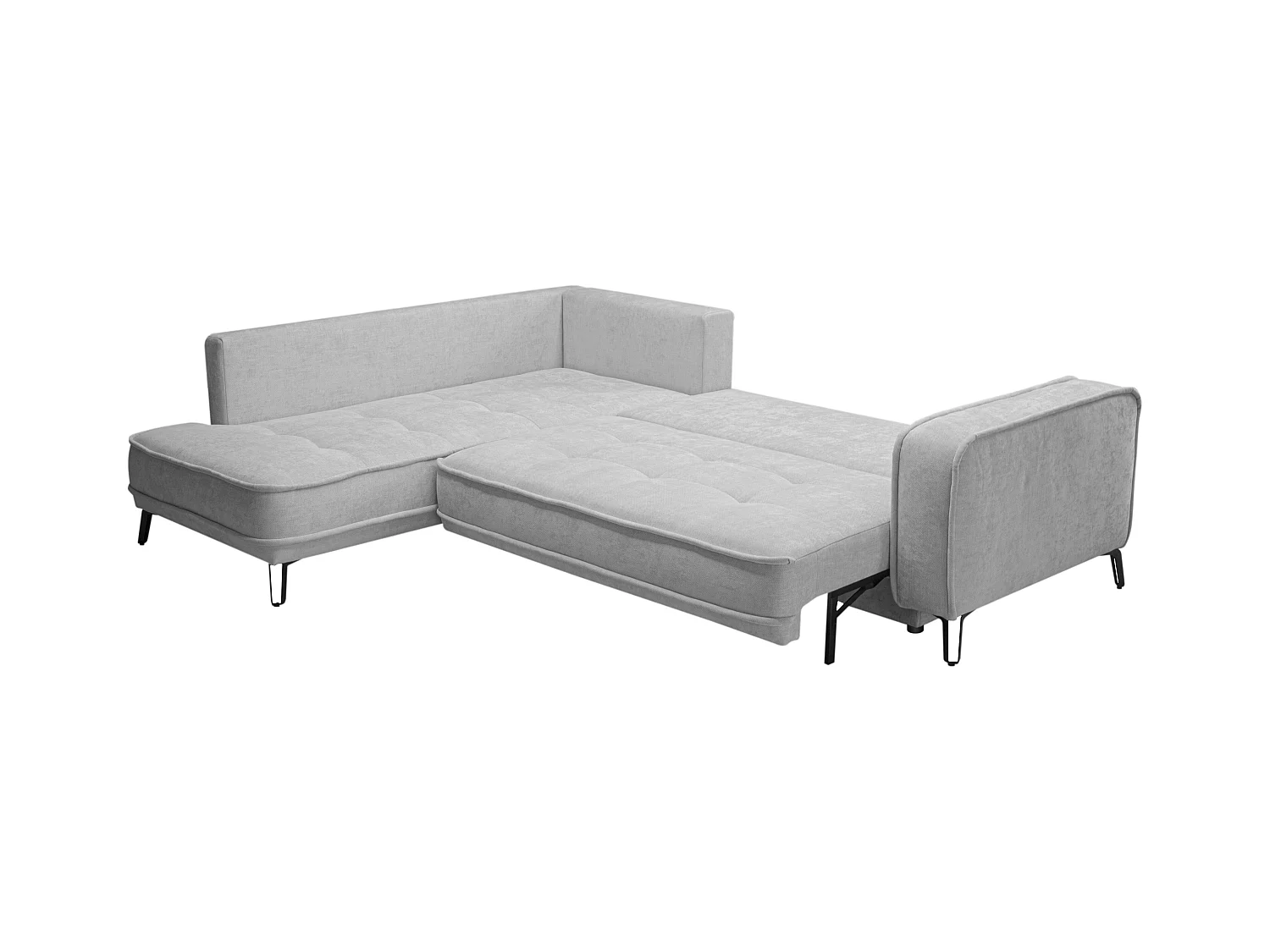 Divano letto angolo a sinistra in Tessuto Grigio - BALCORIA della Maison Céphy