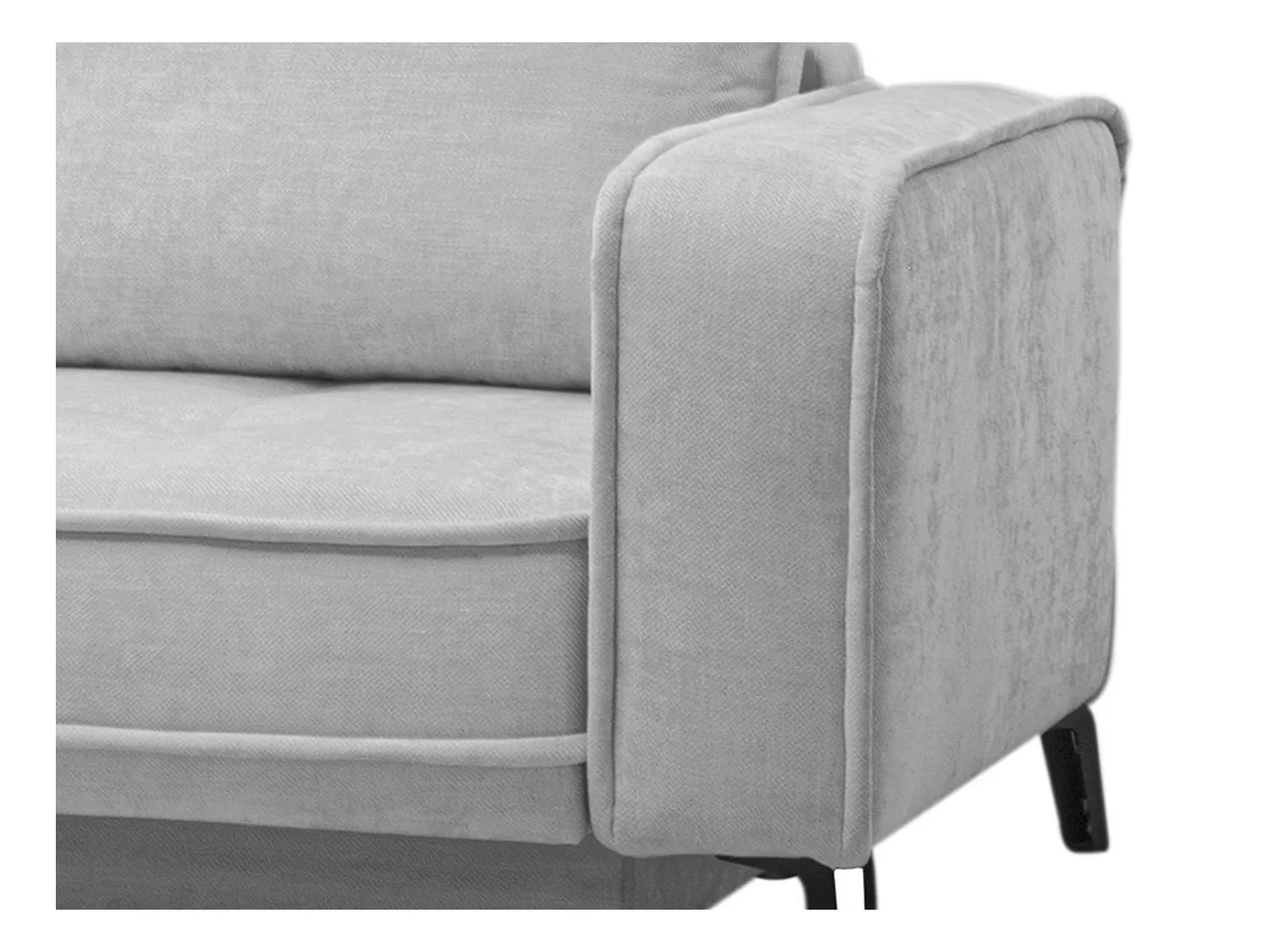 Divano letto angolo a sinistra in Tessuto Grigio - BALCORIA della Maison Céphy