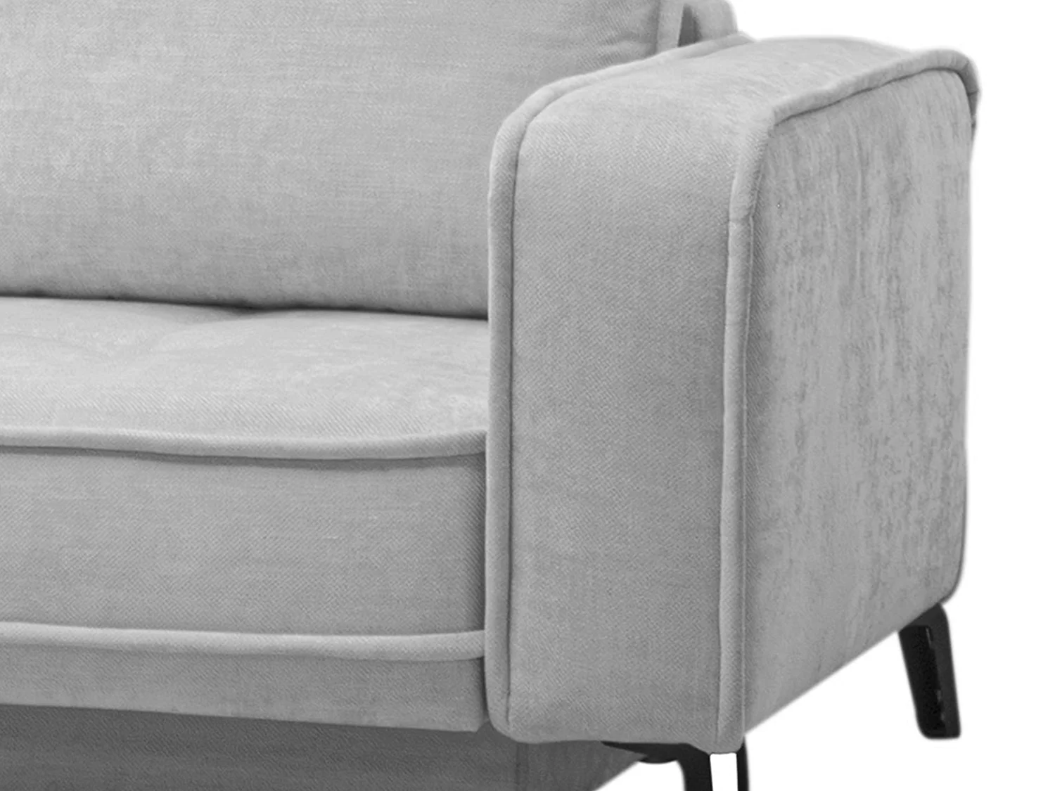 Divano letto angolo a sinistra in Tessuto Grigio - BALCORIA della Maison Céphy