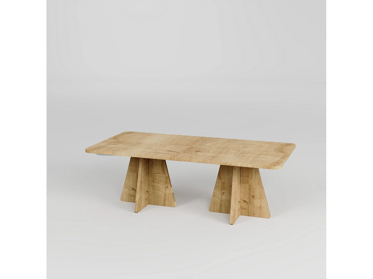 Table basse moderne Ralio L120cm Chêne clair