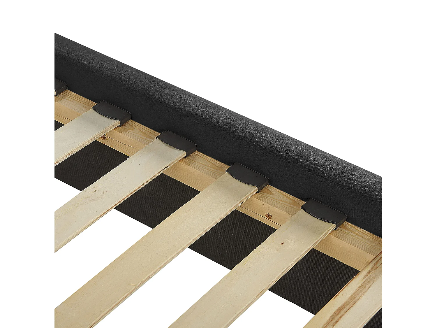 Lit capitonné Chesterfield velours Klouto-Couleur Noir-180x200