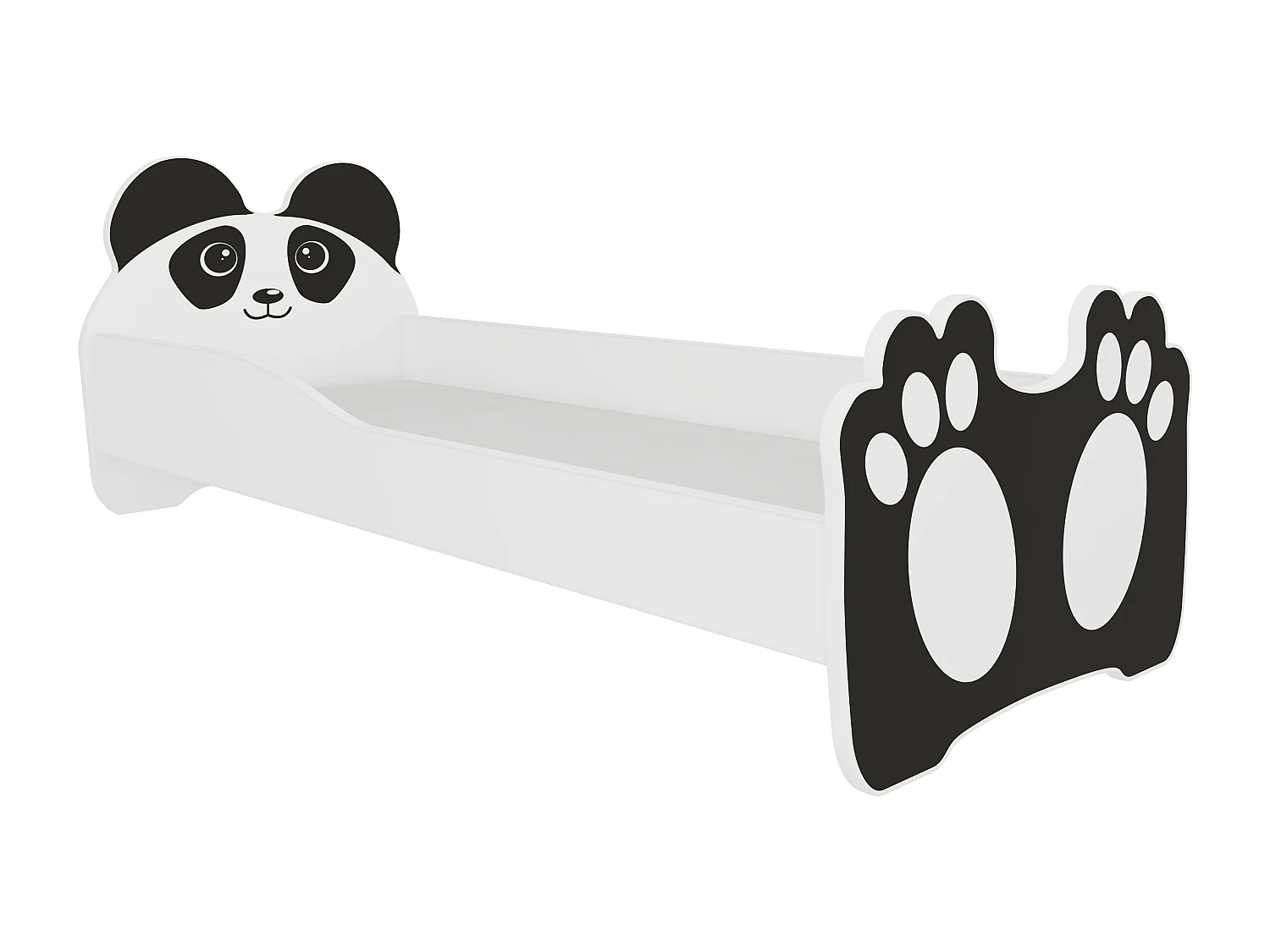 Lit enfant avec motif petit panda 70x140 ou 80x160 - Matelas inclus - Tiroir de rangement-70x140