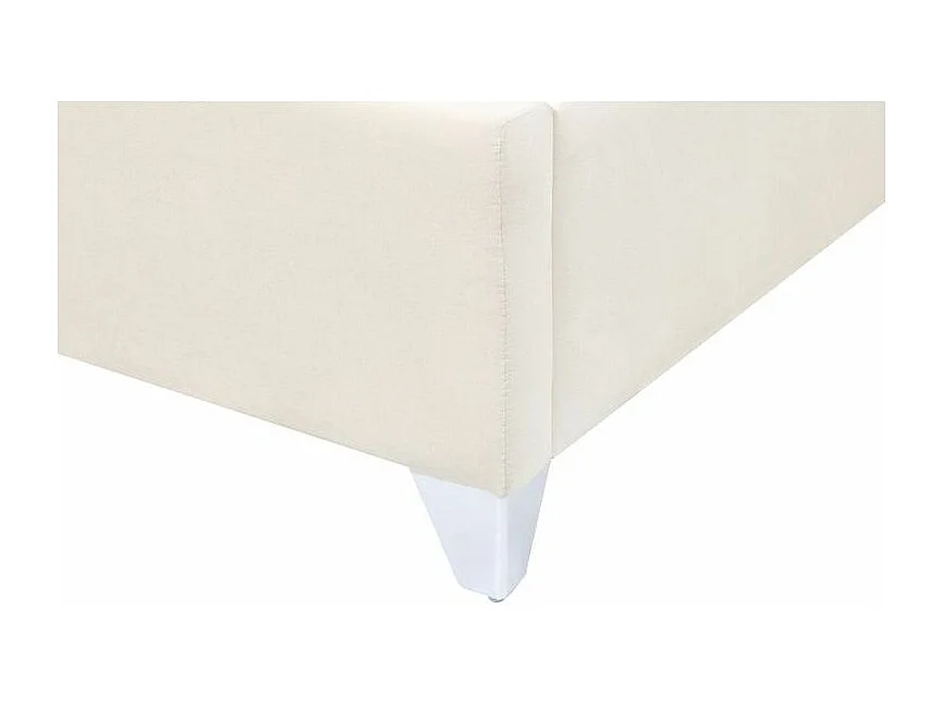 Lit capitonné Chesterfield velours Klouto-Couleur Beige clair-160x200