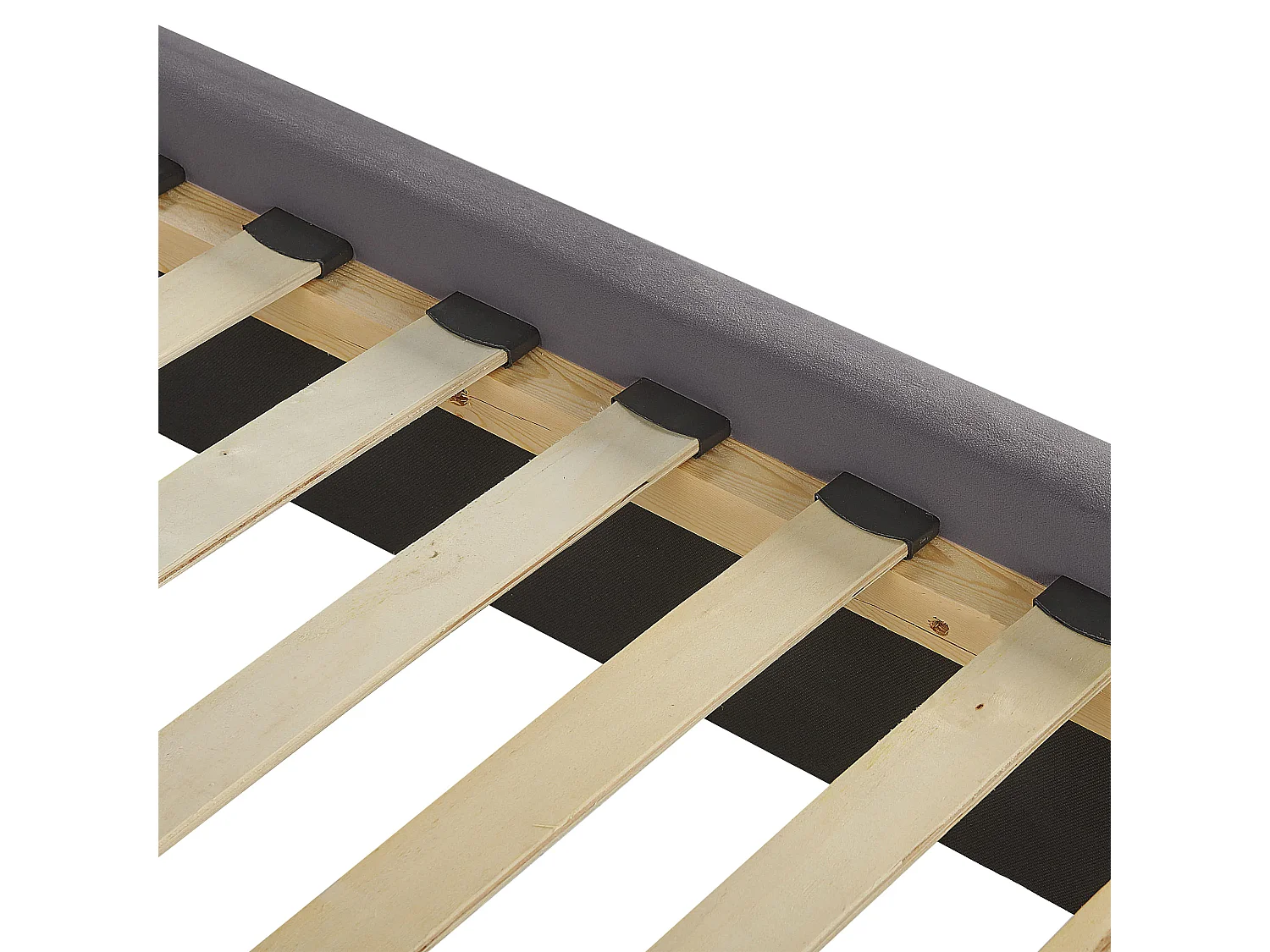 Lit capitonné Chesterfield velours Klouto-Couleur Gris-180x200