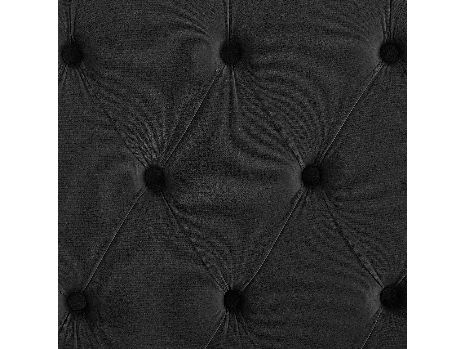 Lit capitonné Chesterfield velours Klouto-Couleur Noir-160x200