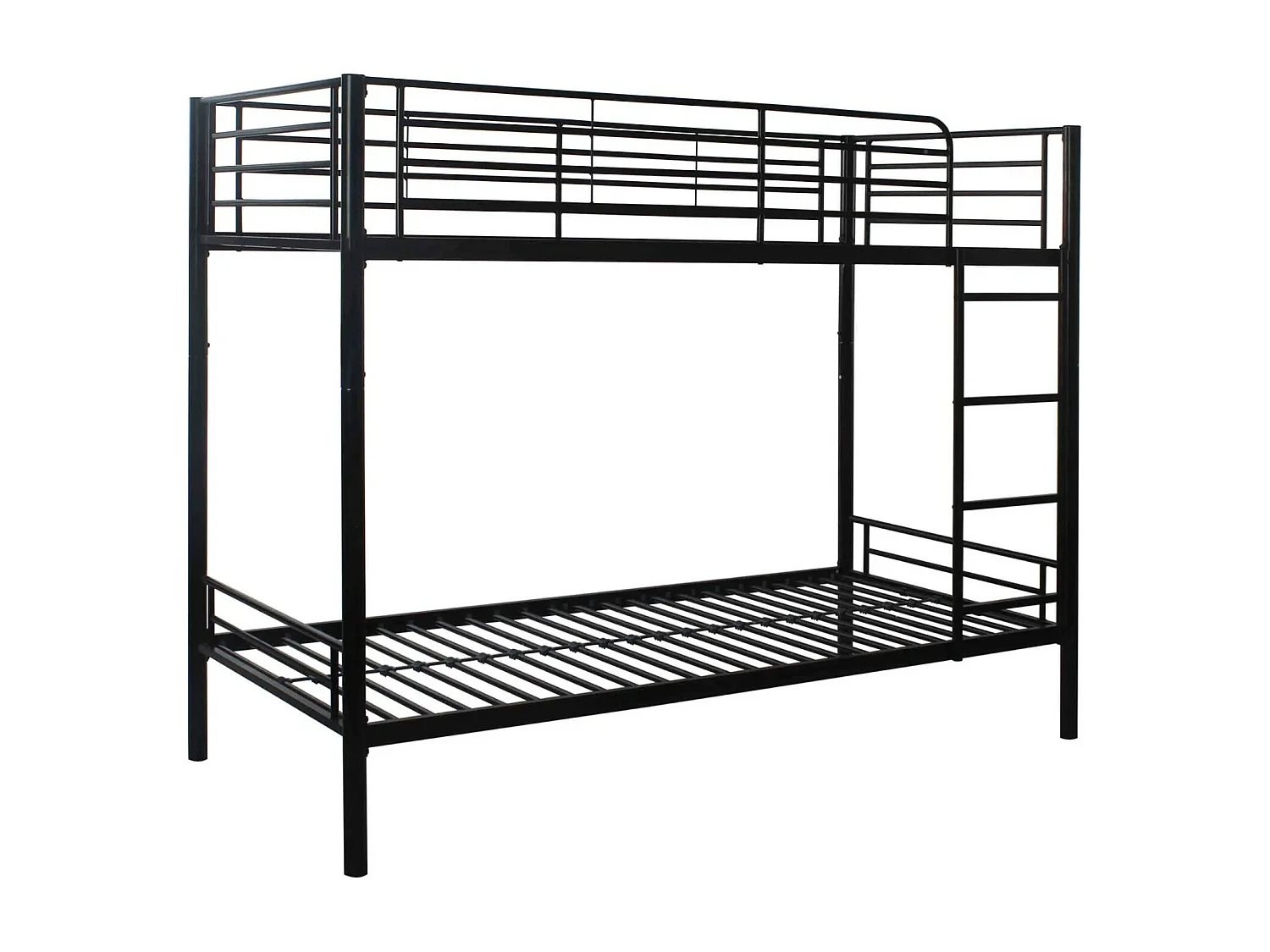 Lit superposé séparable métal 90x190 Aliza-Couleur Noir