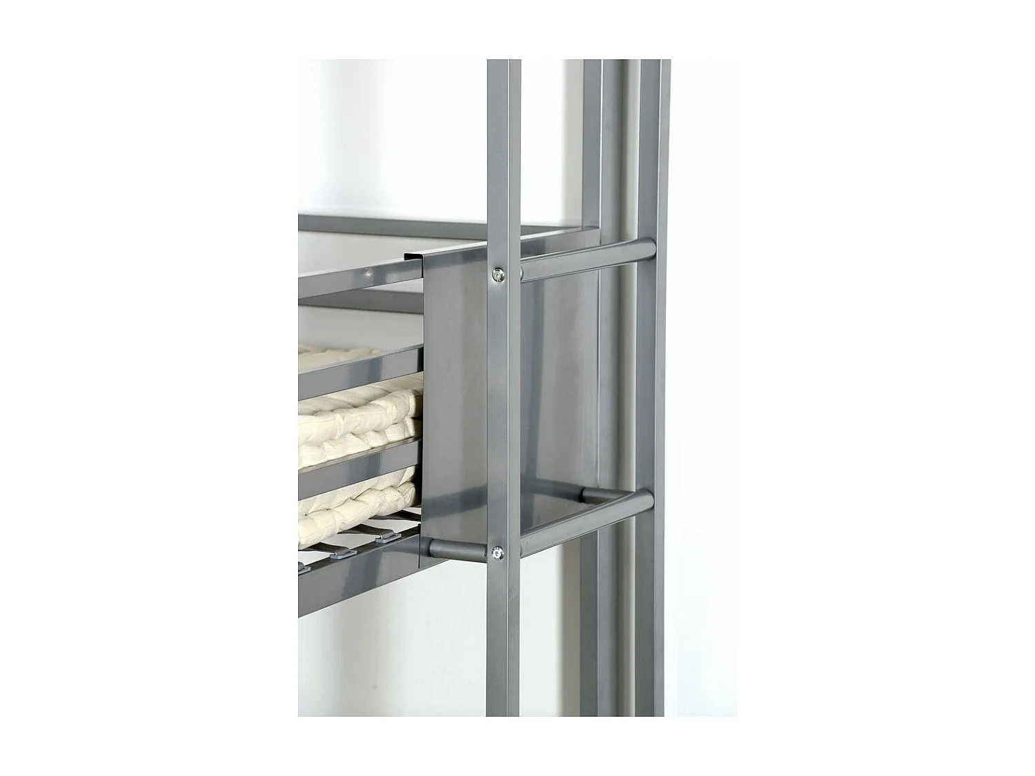 Lit superposé 3 niveaux métal 90x190 Trio-Couleur Gris