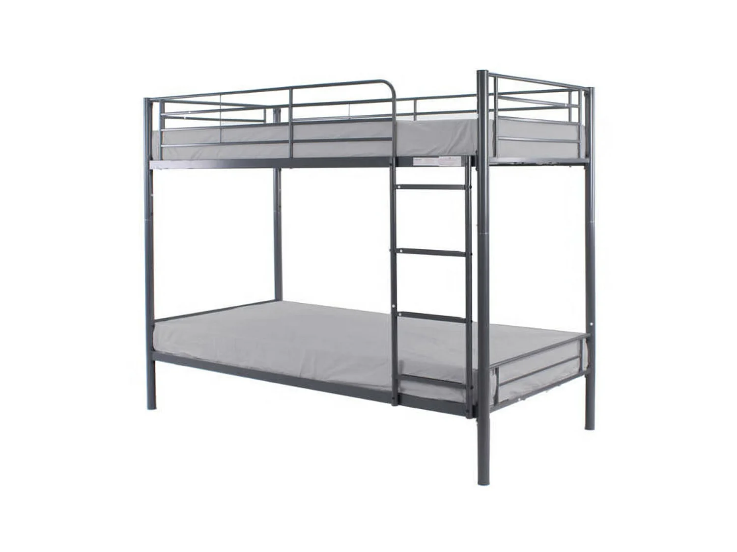 Lit superposé séparable métal 90x190 Aliza-Couleur Gris