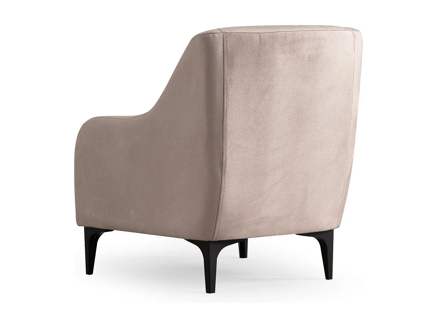 Poltrona Elegante, Bege, 60 x 72 x 81 cm | Estrutura em madeira de faia e aglomerado, 100% poliéster, almofada de espuma macia | Elegante e confortáve