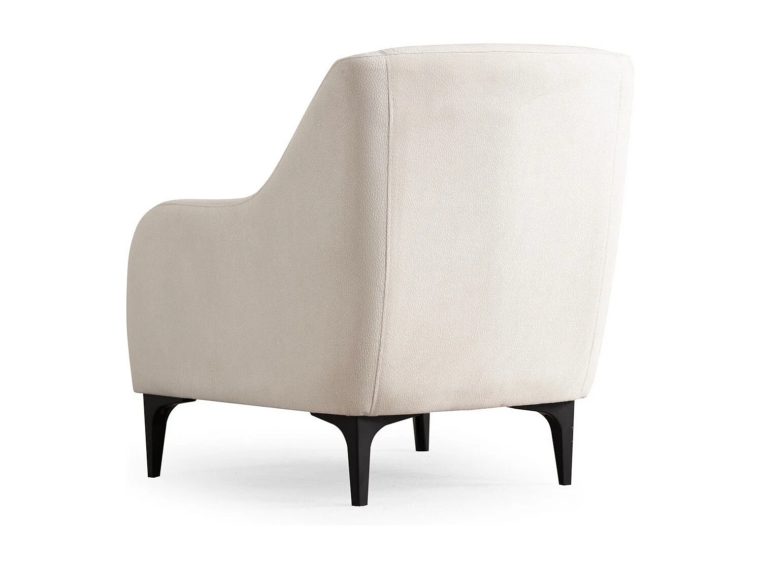 Poltrona Elegante, Cru, 60 x 72 x 81 cm | Estrutura em madeira de faia e aglomerado, 100% poliéster, almofada de espuma macia | Perfeita para sala de