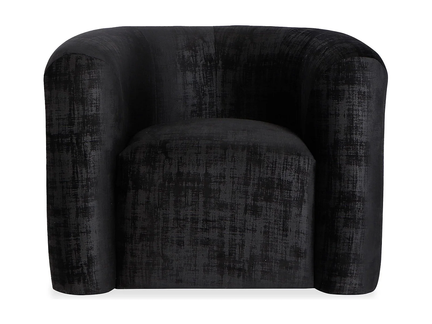 Fauteuil design Dossipa Tissu texturé Noir