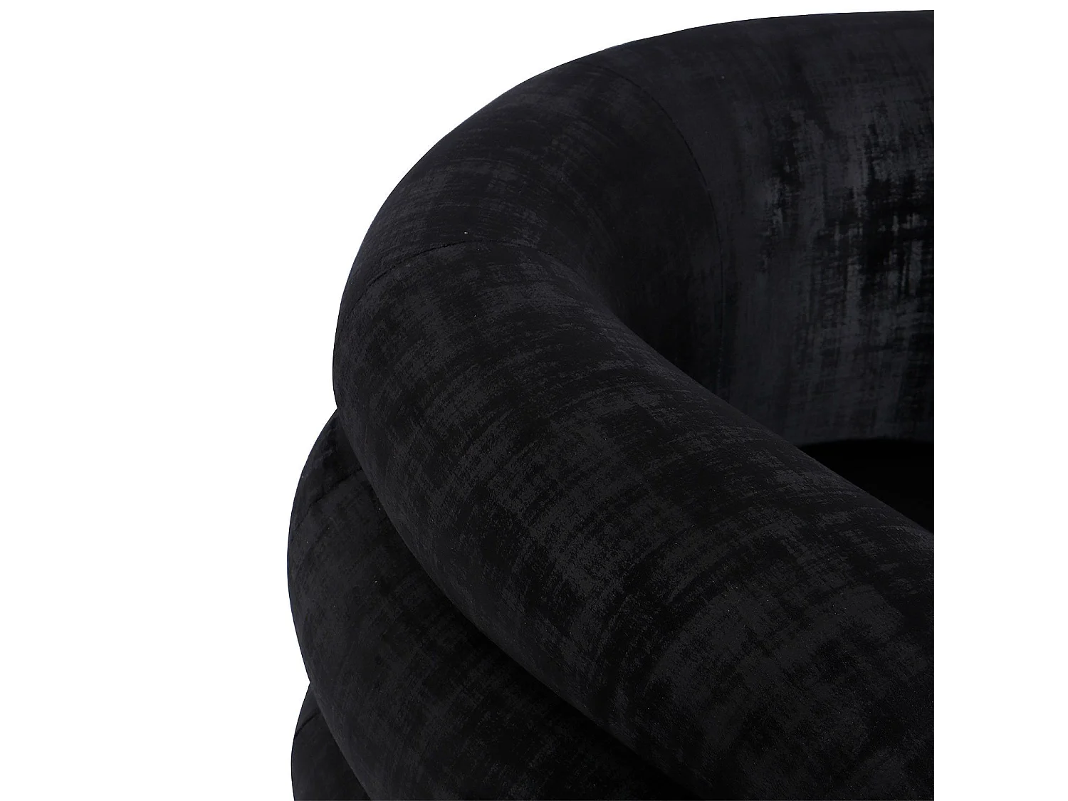 Fauteuil design Dossipa Tissu texturé Noir