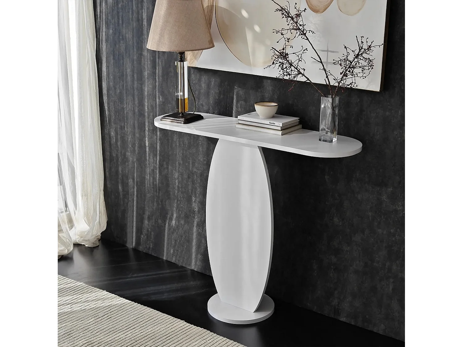 Console design Cynthia L100cm Blanc