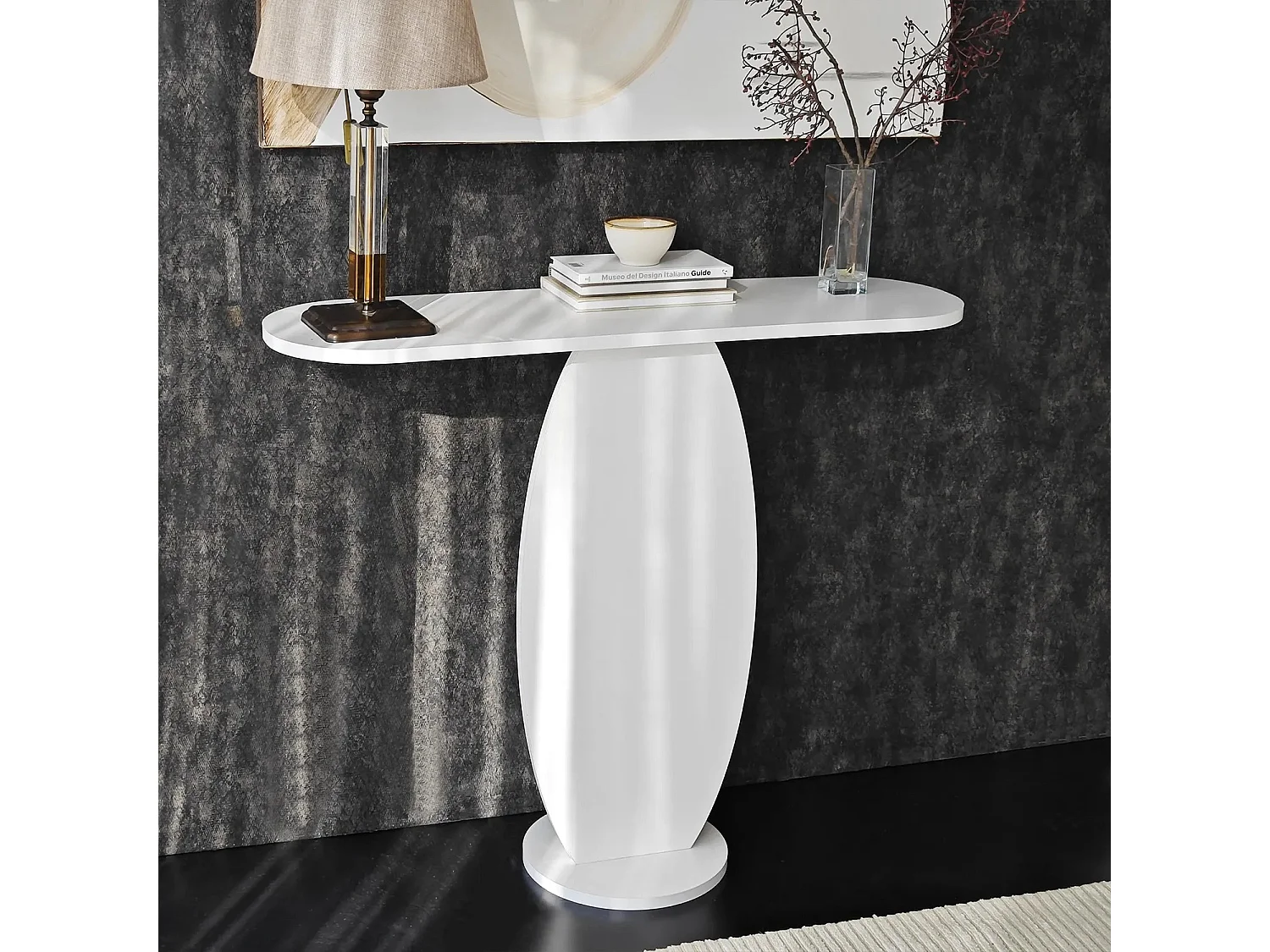 Console design Cynthia L100cm Blanc