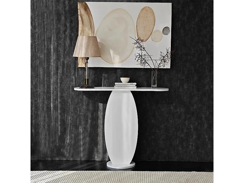 Console design Cynthia L100cm Blanc