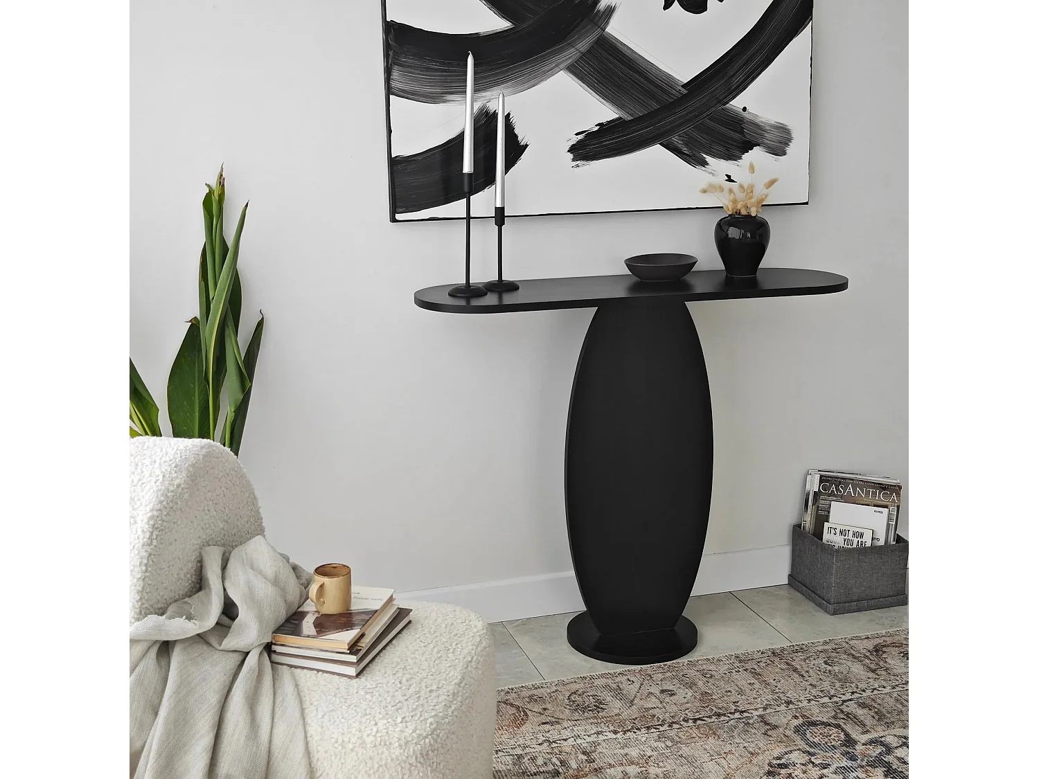 Consola Ellittica Antracita