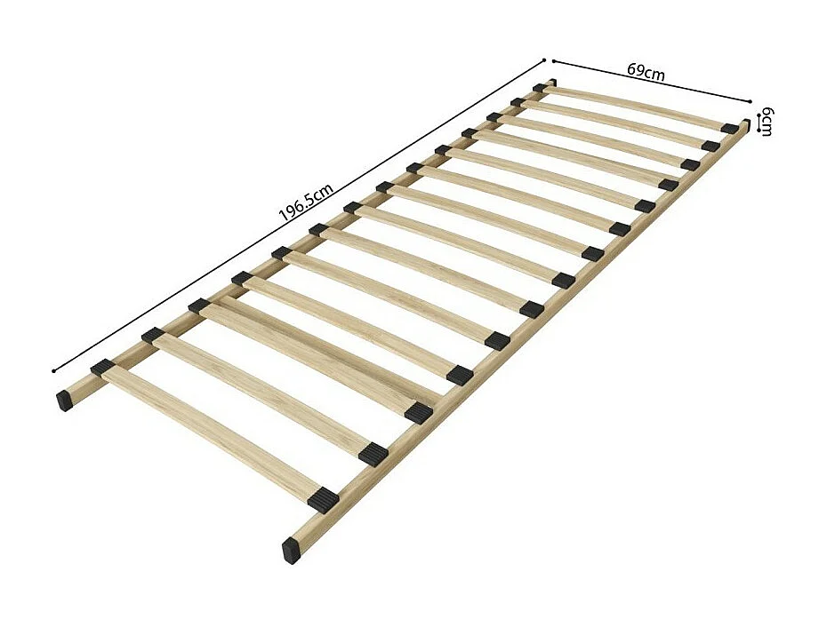 Sommier à lattes PHA 70x200 - KIT
