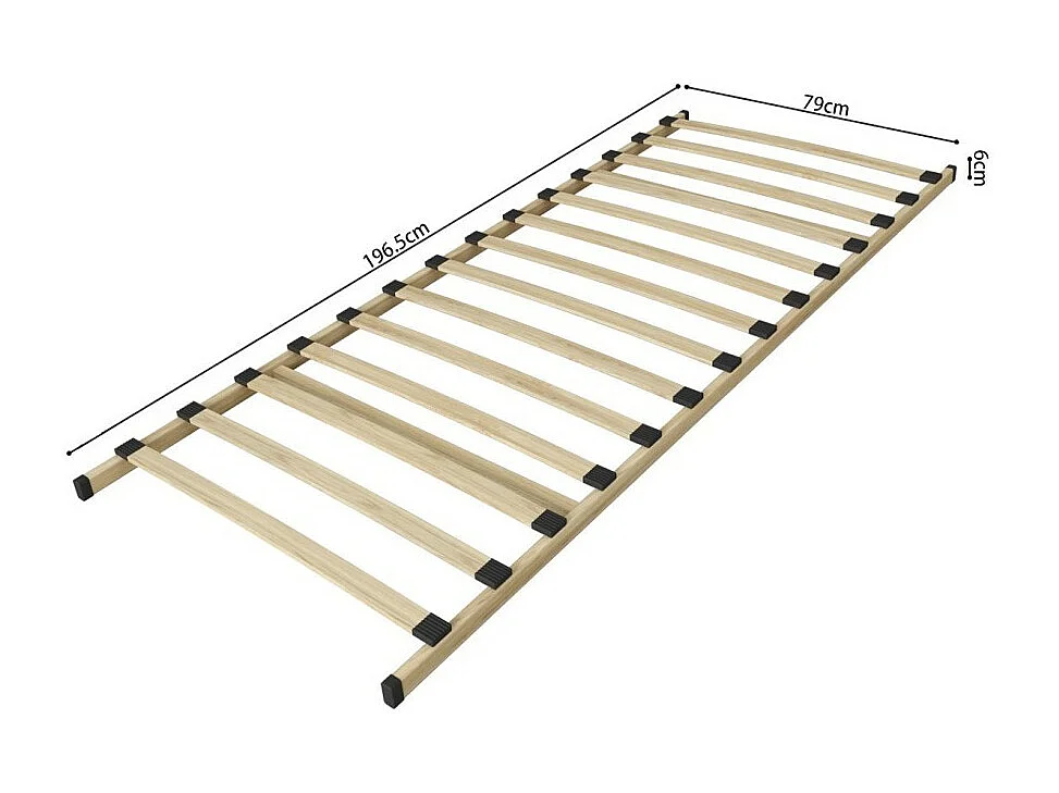 Sommier à lattes PHA 80x200 - KIT