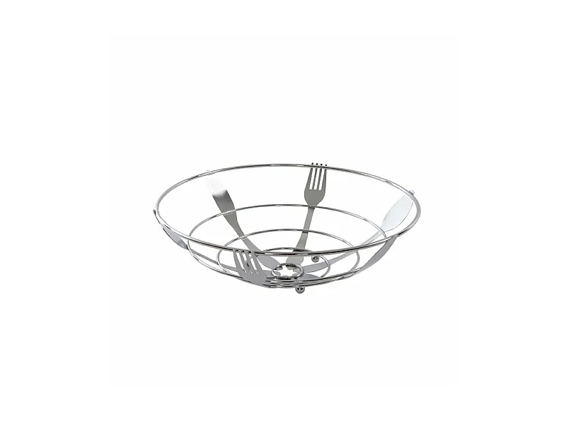 Coupe à fruits DKD Home Decor Argenté Métal