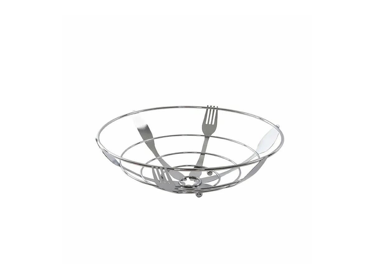 Coupe à fruits DKD Home Decor Argenté Métal