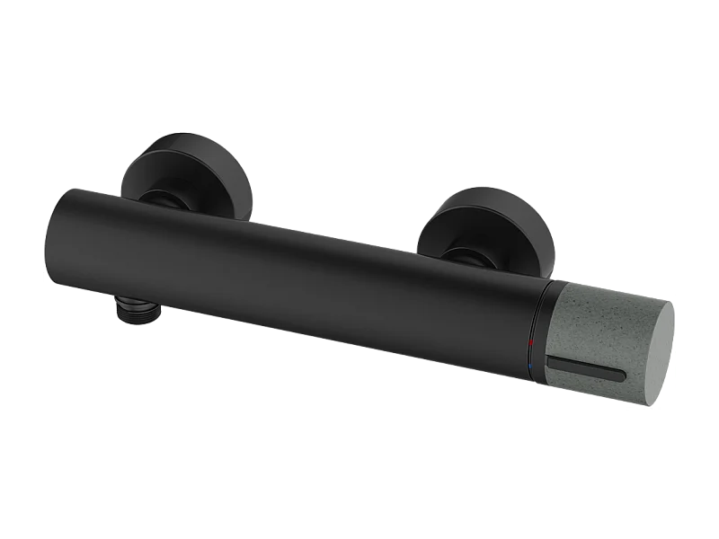 Manopola mitigeur douche mécanique noir & béton - Essebagno