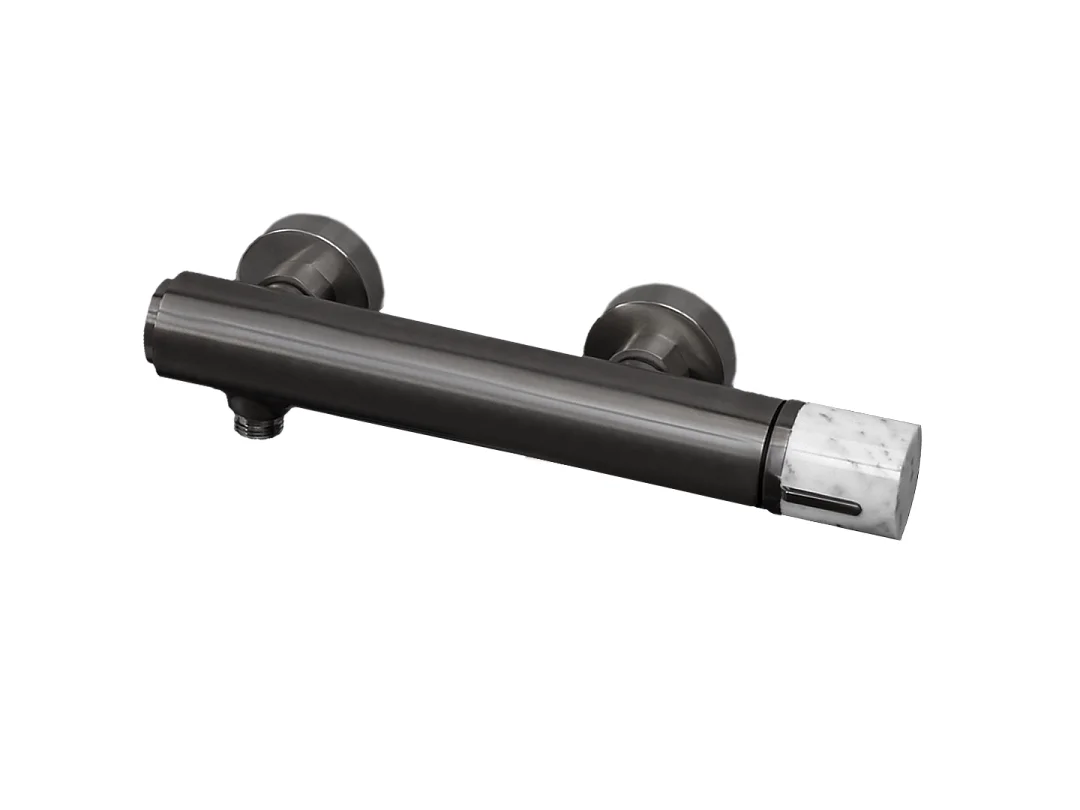 Manopola mechanische duscharmatur marmor Metallic-Grau Essebagno