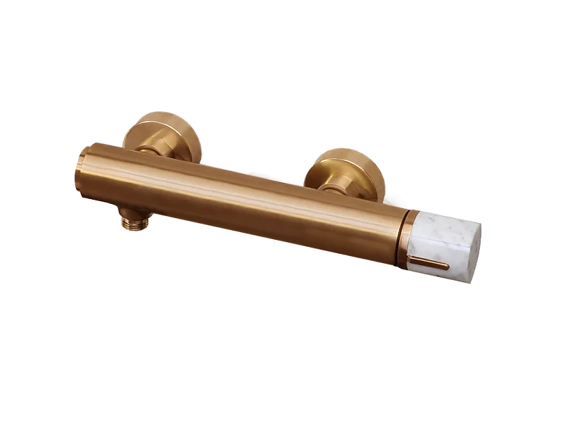 Manopola mechanische duscharmatur marmor gebürstetes Kopfer Essebagno