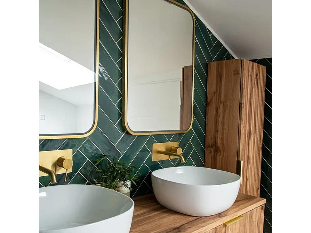 Miscelatore da incasso per lavabo Envol oro spazzolato Essebagno