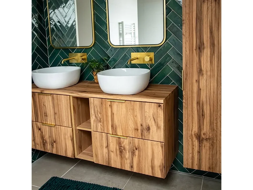 Miscelatore da incasso per lavabo Envol oro spazzolato Essebagno