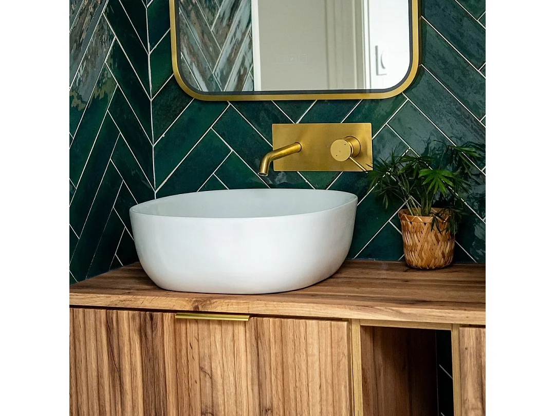 Miscelatore da incasso per lavabo Envol oro spazzolato Essebagno