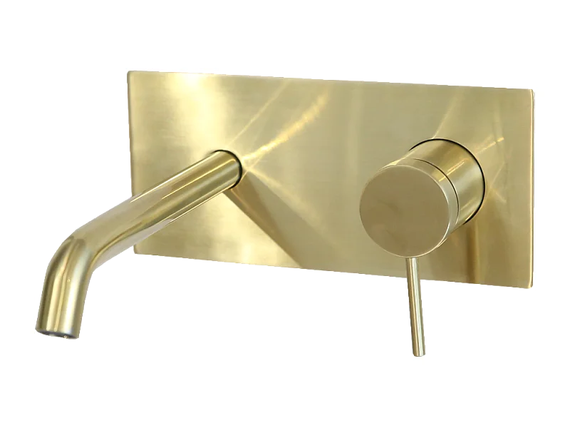 Envol Unterputz-Waschtischmischer Gold gebürstet Essebagno