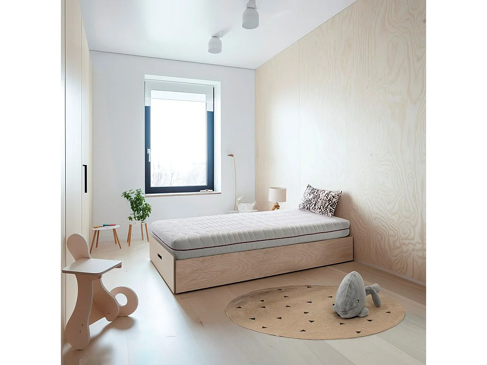 Colchón Visco KIDS | Häusbed | Núcleo Bioform 45D Alta Densidad | 105x200 | Blanco