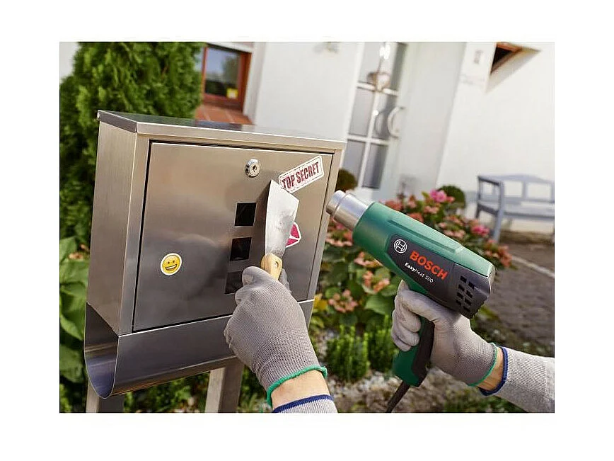 Décapeur thermique Bosch - EasyHeat 500 (1600W, débit d'air: 240 / 450 l/min, température: 300/500°C)