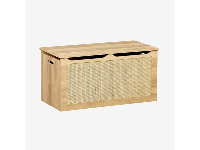 Baúl infantil ideal para juguetes natural