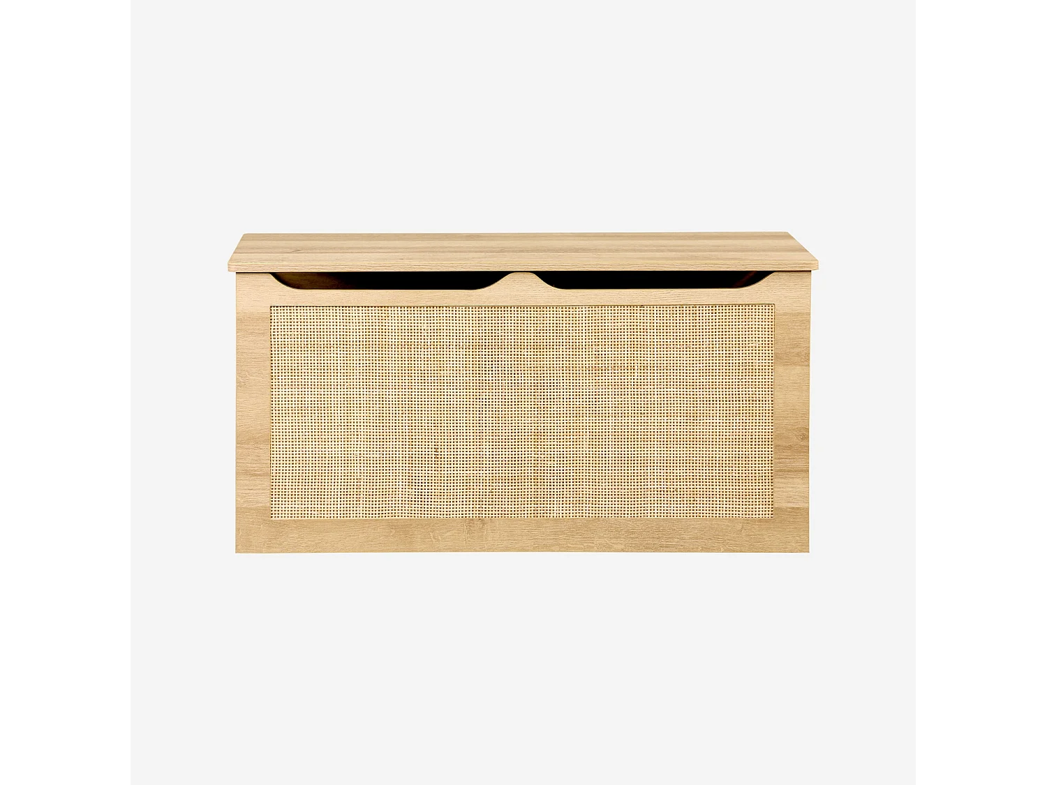 Scatola per giocattoli in legno per bambini, marrone naturale