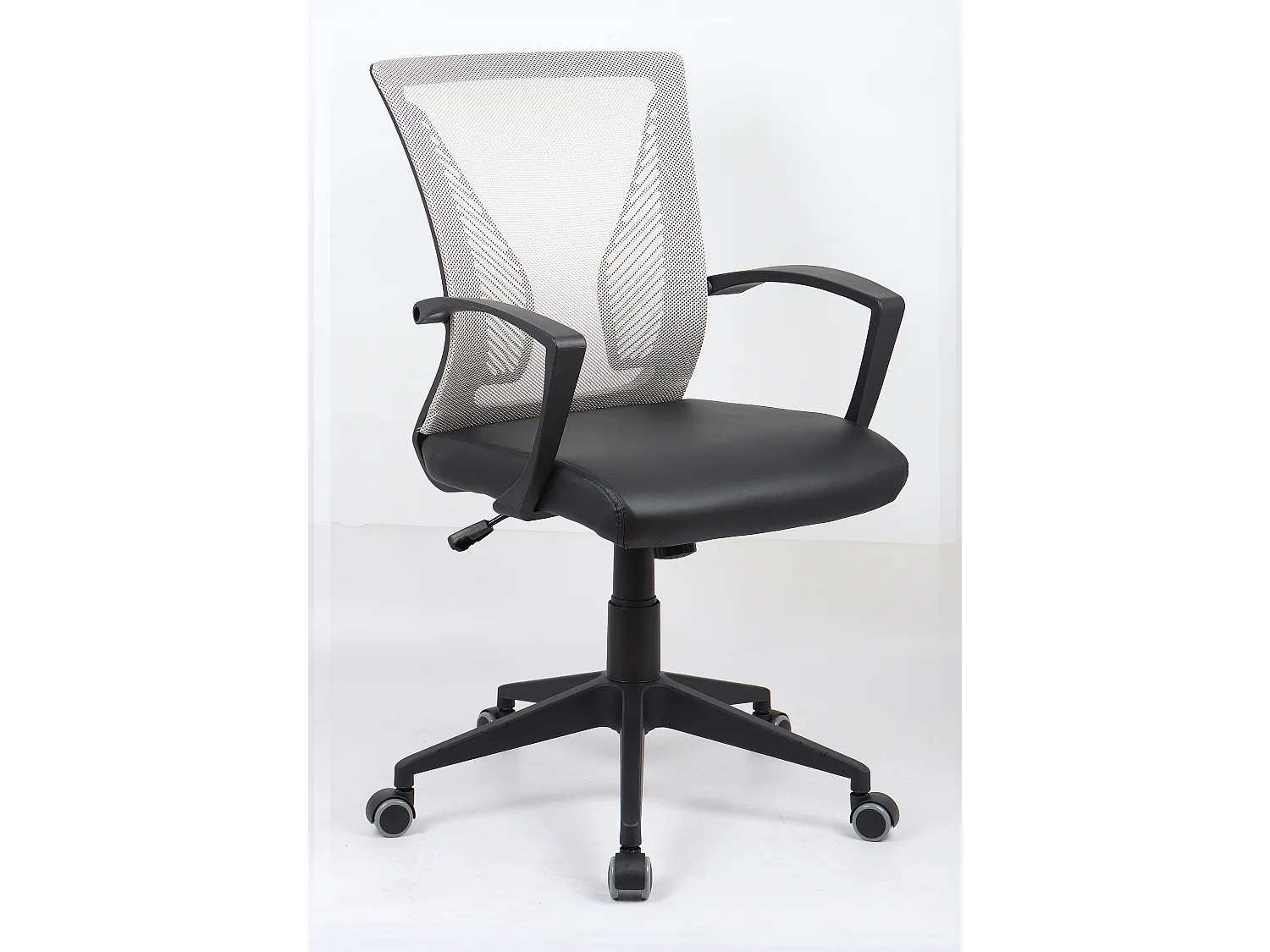 VCM Office Chair Ergonomic | Cadeira giratória Height-Adjustable | Cadeira de escritório para escritório e escritório em casa - Offilo PU (preto / verde)