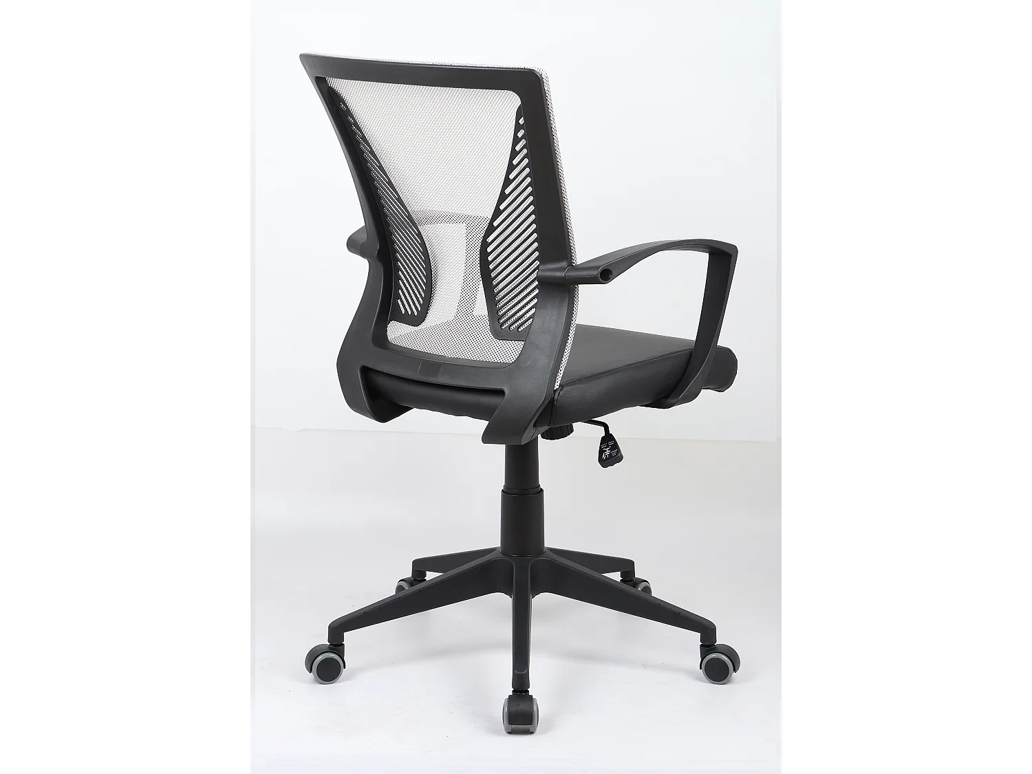 VCM Office Chair Ergonomic | Cadeira giratória Height-Adjustable | Cadeira de escritório para escritório e escritório em casa - Offilo PU (preto / verde)