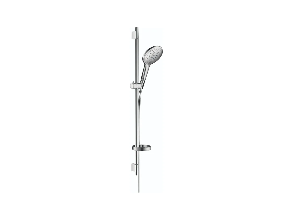 Set de douche 150 3jet avec barre Unica'S puro 90 cm et porte-savon chromé Hansgrohe Raindance Select S