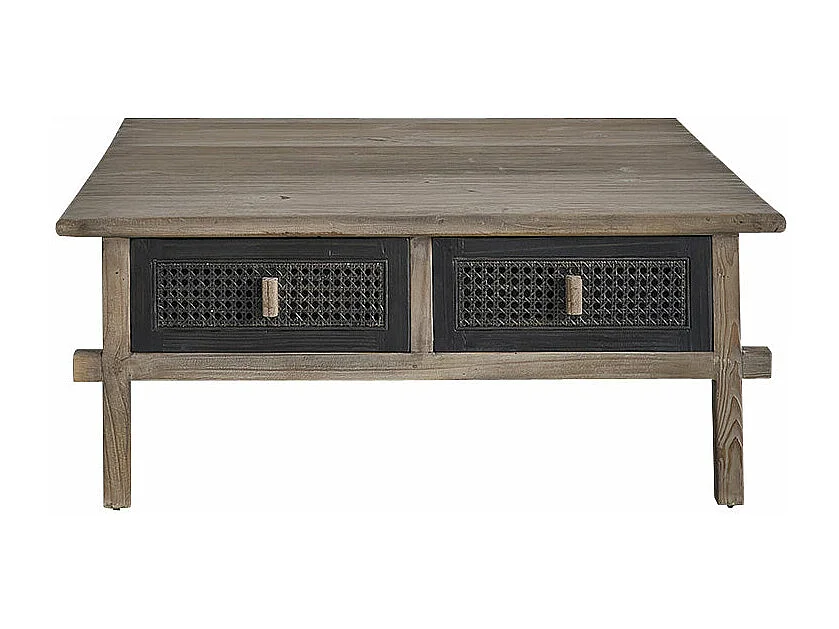 Tavolino in legno massello di pino riciclato