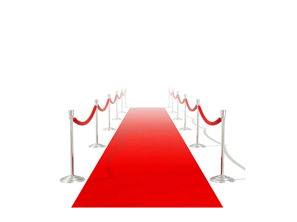 Paillasson rouge 1 x 5 m 400 g/m² QBH36257