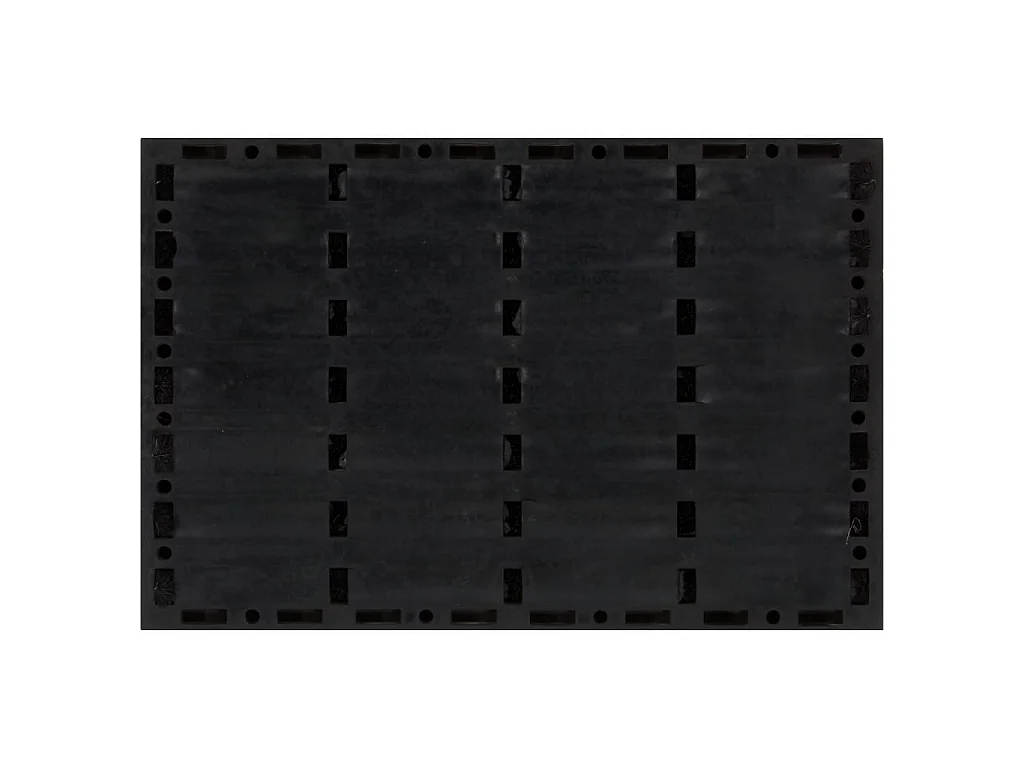 Tapete de porta retangular 40x60 cm borracha e fibra de coco PT594104